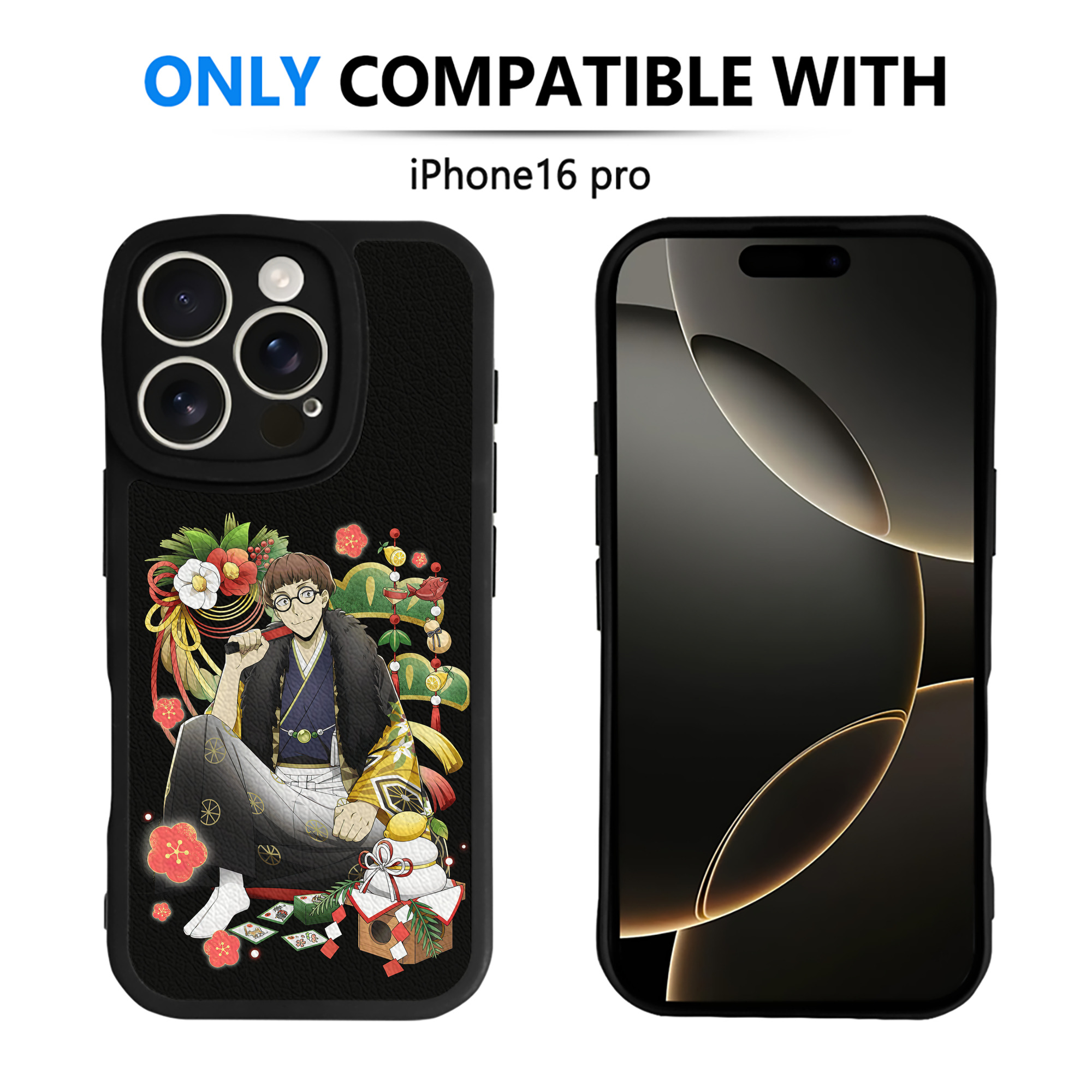 （画像用） 文豪ストレイドッグス Bungo Stray Dogs 【iPhone 16シリーズ対応】シリコンスマホケース（レザー調） 材質：シリコン